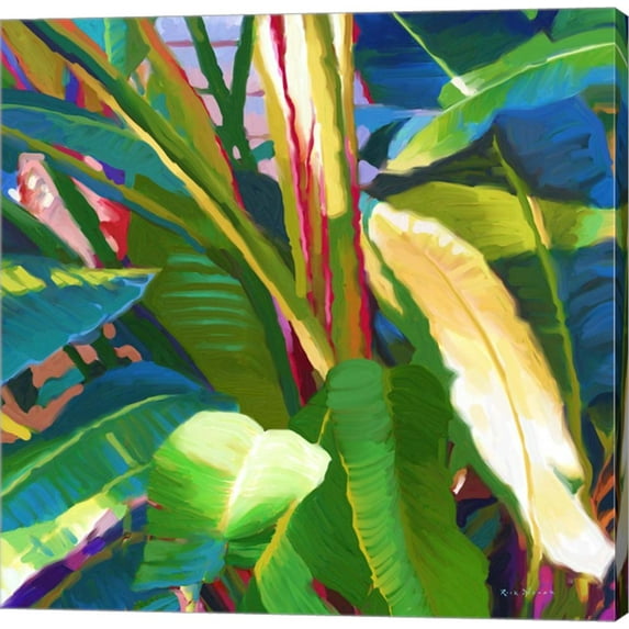 Palm Impressions B 8 by Rick Novak, Canvas Wall Art, 12W x 12H