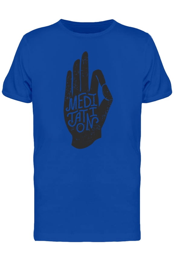 Palm In Meditating Pose Logo Tee Men's -Image by Shutterstock
