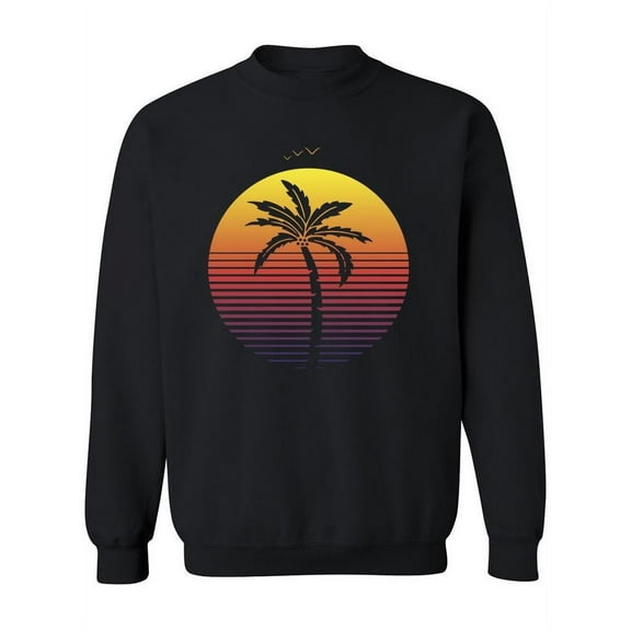 Palm In Vaporwave Sweatshirt Women -Image by Shutterstock, Female x-Large
