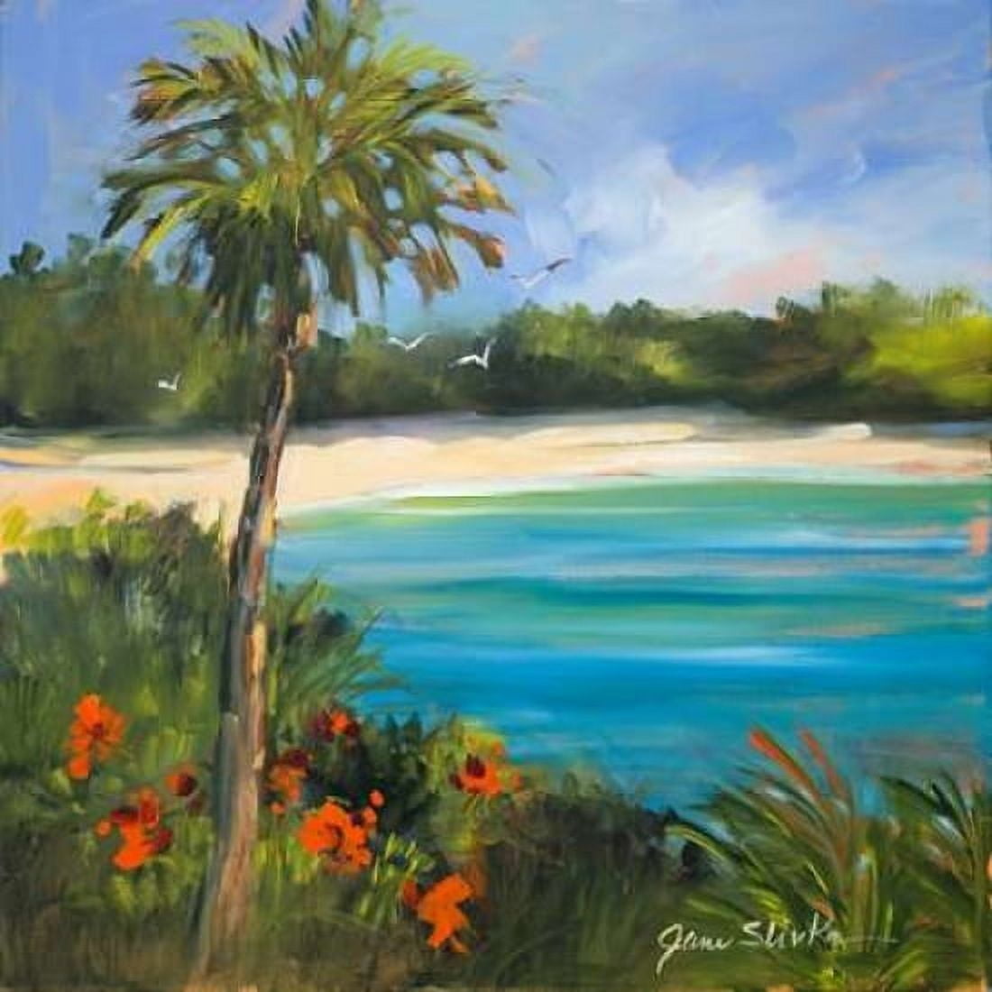 Palm Isle Canvas Art - Jane Slivka (24 x 24)