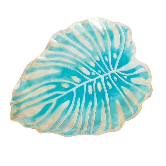 Palm Leaf Charger Decor