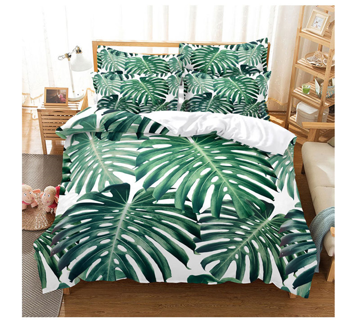 Palm Leaf Duvet Cover Realistic Vivid Leaves Of Palm Tree Growth Palm Leaf Duvet Cover Realistic Vivid Leaves Of Palm Tree Growth