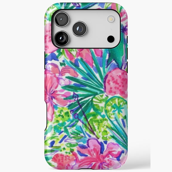 Palm Leaf Tropical Preppy Cover for iPhone 11 12 13 14 15 16 17 Pro Max