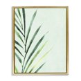 thumbnail image 1 of Stupell Industries Palm Leaf Tropics Gold Framed Floater Canvas Wall Art, design by Camila Juncos, 21 x 17, 1 of 9