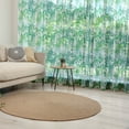 thumbnail image 1 of Palm Leaf Tulle Curtains with Rod Pocket, Exotic Fantasy Abstract Coconut Tree Silhouettes Green Jungle, Sheer Drape for Wedding Party 2 Panels, 7 Sizes, Forest Green Lime Green, by Ambesonne, 1 of 3