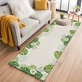 thumbnail image 1 of Palm Leaves 2'x6' Runner Rugs for Hallway Kitchen Bedside Non Slip Washable, Farmhouse Summer Tropical Leaf Flowers Entryway Rug Runners with Rubber Backing, Long Carpet Runner for Laundry Room, 1 of 8