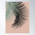 thumbnail image 1 of Palm Leaves Black Soft Green Pale Terracotta Vibes #1 #Tropical #Decor #Art Poster Wall Art, Modern Wall Decor For Living Room Bedroom, 24x36 UNFRAMED, 1 of 3