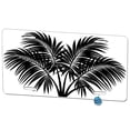 thumbnail image 1 of Palm Leaves Black White Metal Novelty License Plate, 1 of 7