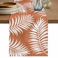thumbnail image 1 of Palm Leaves Burnt Orange Table Runner 36 Inches, Summer Botanical Coastal Tropical Bed Runner Dresser Scarves Tabletop for Indoor Outdoor Parties/Ceremony/Banquet, 13"x 36", 1 of 9