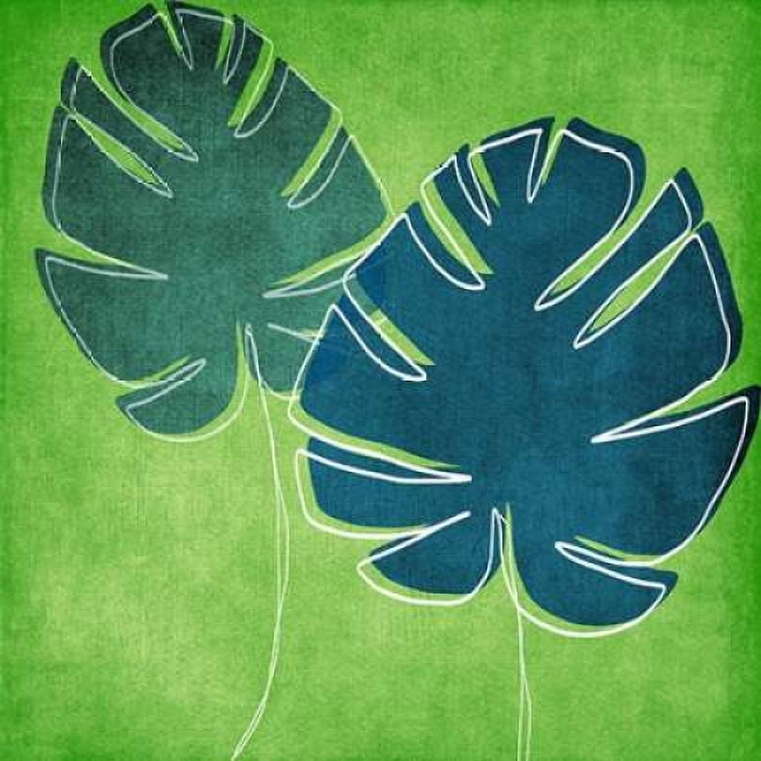 Palm Leaves Canvas Art - Linda Woods (24 x 24)