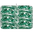 thumbnail image 1 of Palm Leaves Dish Drying Mat Microfiber Drying Pad for Kitchen Counter Absorbent Mat Drying Pad Sink Mat 18 x 24 Inch, 1 of 7