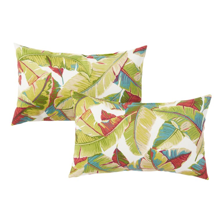 Mainstays Taupe Ikat Outdoor Toss Pillow - Set of 2 Mainstays Taupe Ikat Outdoor Toss Pillow - Set of 2