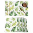 thumbnail image 1 of Palm Leaves Placemats Set of 4, Spring Leaf Non-Slip Place Mats Washable Table Mats for Kitchen Dining Table Decorations Indoor/Outdoor, 1 of 9