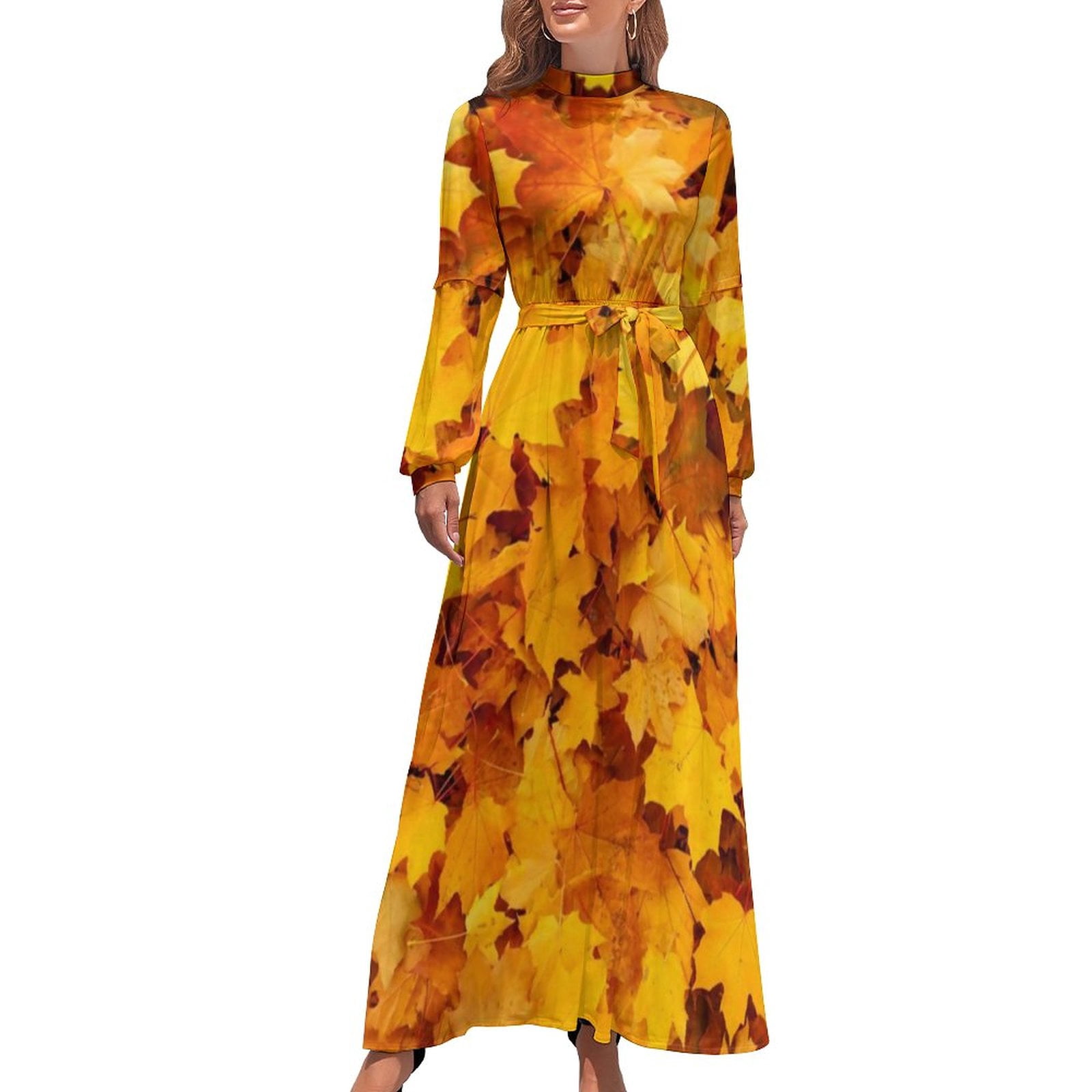 Palm Leaves Print Dress Long-Sleeve Tropical Botanical Flowers Sexy Maxi Dress High Neck Street Wear Beach Long Dresses Present - Walmart.com Palm Leaves Print Dress Long-Sleeve Tropical Botanical Flowers Sexy Maxi Dress High Neck Street Wear Beach Long Dresses Present - Walmart.com