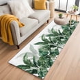 thumbnail image 1 of Palm Leaves Tropical 2'x6' Runner Rugs for Hallway Kitchen Bedside Non Slip Washable, Green Botanical Summer Entryway Rug Runners with Rubber Backing, Long Carpet Runner for Laundry Room, 1 of 8