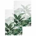 thumbnail image 1 of Palm Leaves Tropical Kitchen Dish Towels for Drying Dishes Set of 2, Green Botanical Summer Waffle Weave Microfiber Hand Tea Bathroom Towels Quick Dry & Absorbent Towel 15.7x23.6, 1 of 7