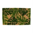 thumbnail image 1 of Palm Leaves Vinyl Back Coir Doormat 17x29, 1 of 3