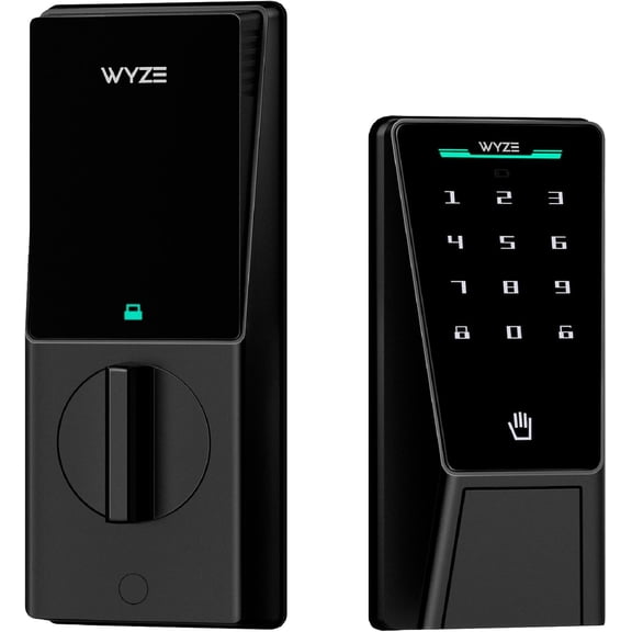Palm Lock, Smart Door Lock with Vein Recognition, Keyless Entry Locks for Front Door, Keypad, Auto Dual Battery, Wi-Fi, Works Alexa & , BHMA, IP53, Mechanical Key