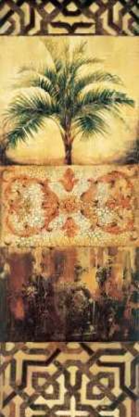 Palm Manuscripts I Canvas Art - Liz Jardine (12 x 36)