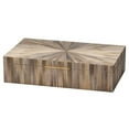 thumbnail image 1 of Palm Marquetry Decorative Box Gray Engineered  Wood, 1 of 7