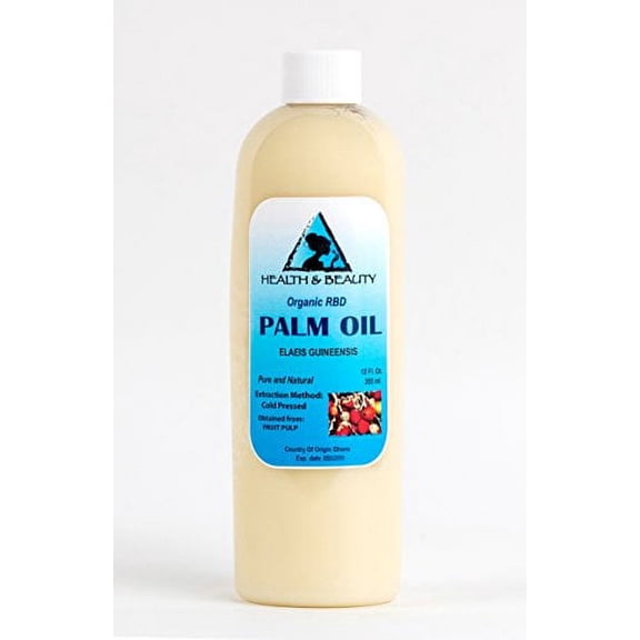 Palm Oil RBD Organic Carrier Cold Pressed Pure 12 oz