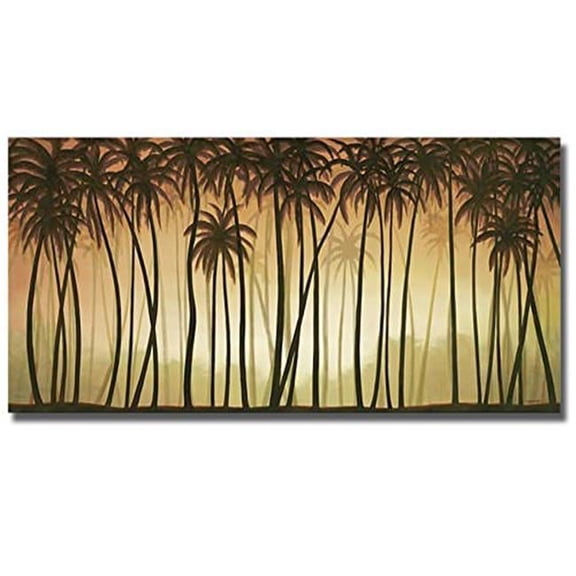 Palm Paradise by Deac Mong Premium Gallery-Wrapped Canvas Giclee Art - Ready-to-Hang, 12 x 24 x 1.5 in.