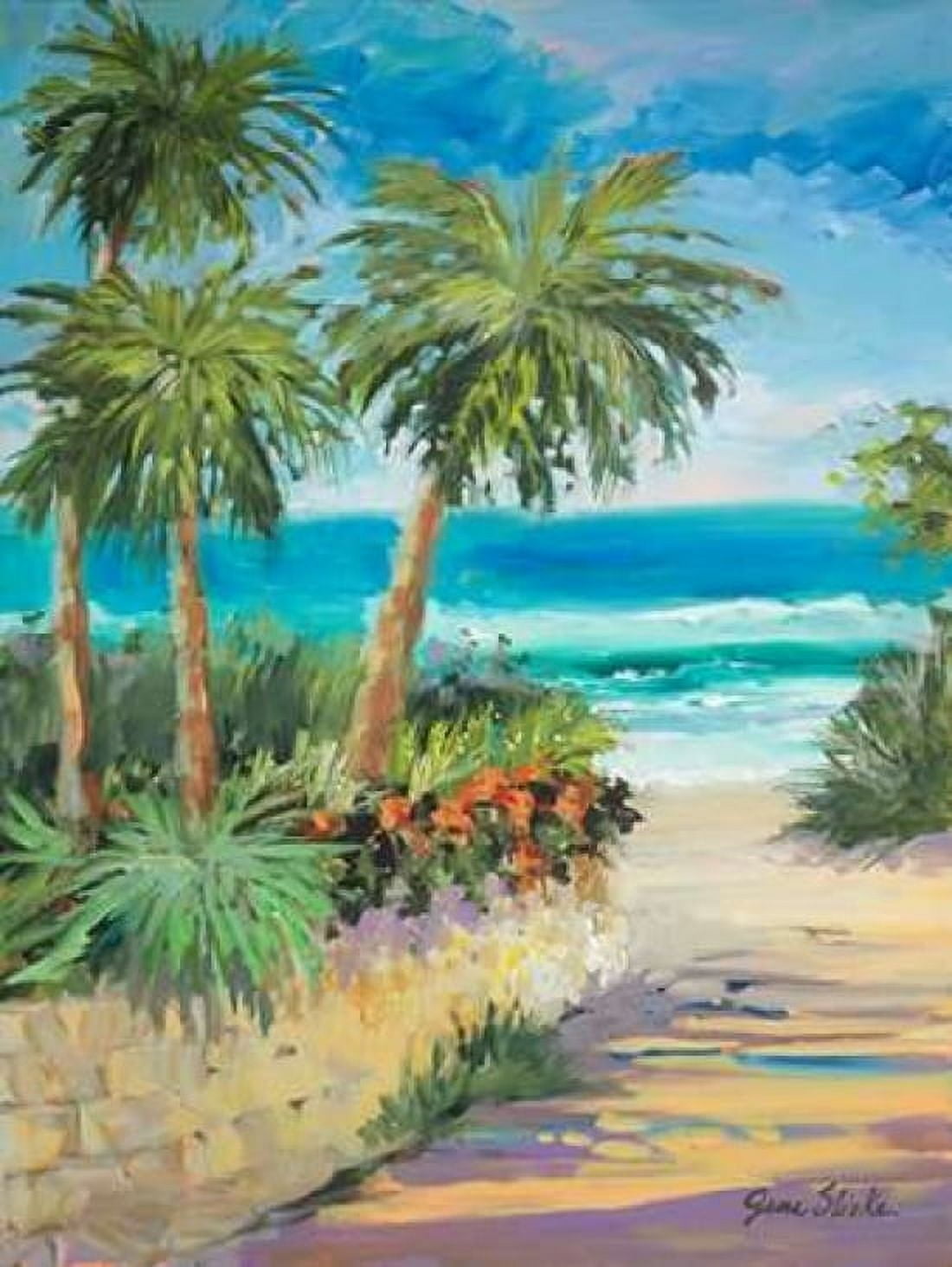 Palm Path Canvas Art - Jane Slivka (22 x 28)