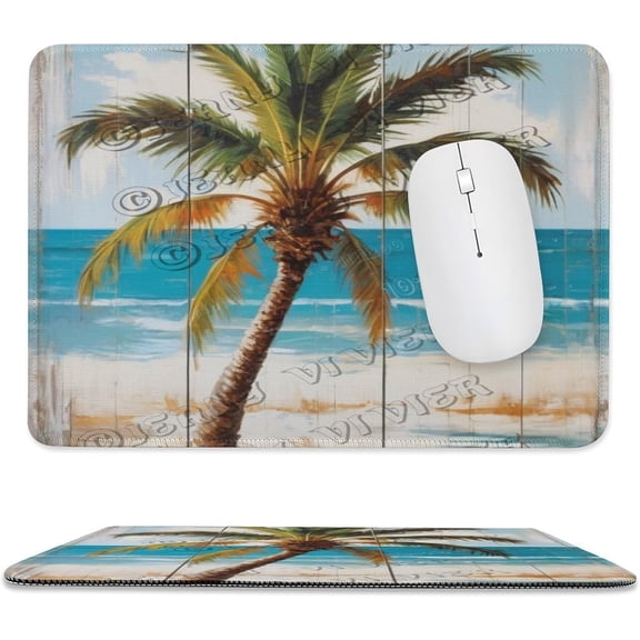 Palm Pattern Mouse Pad with Stitched Edge,Non-Slip Rubber Base,Premium-Textured, Gaming Mouse Pad for Wireless Mouse,Computers,Laptop,Office 8"x10"