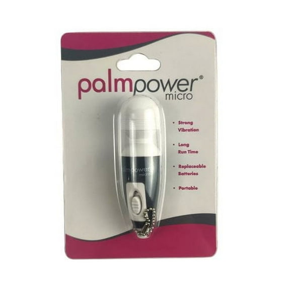 PalmPower Micro Massager Key Chain, Strong Vibration, Portable, Long Run Time, Replaceable Batteries