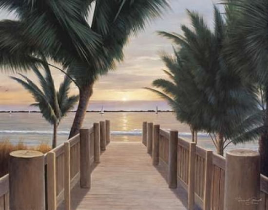 Palm Promenade Canvas Art - Diane Romanello (22 x 28)
