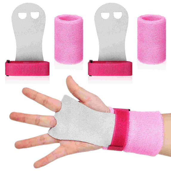 Palm Protector Gymnastics Grips Elastic Wristbands Girls Bar Adjustable Equipment Kids Equipments Sweatbands Gloves (As Shown)
