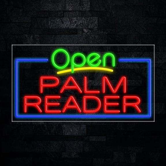 Palm Reader LED Neon Sign 33"L x 18"H #35814