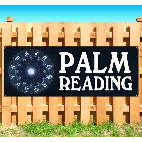 Palm Reading 13 oz Vinyl Banner With Metal Grommets