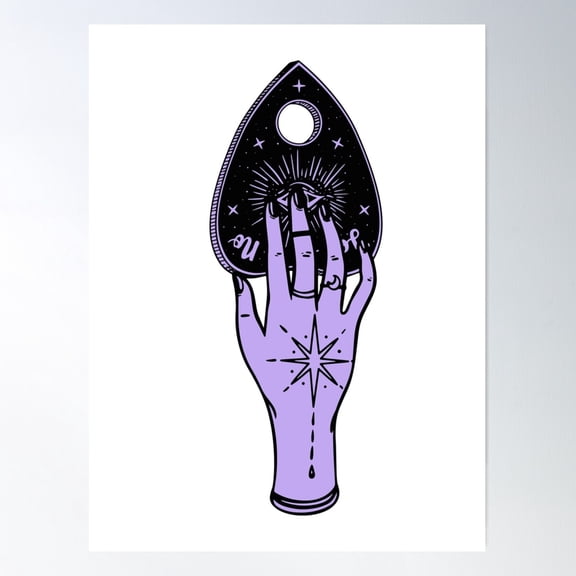 Palm Reading Planchette Poster Wall Art, Modern Wall Decor For Living Room Bedroom, 8x12 UNFRAMED