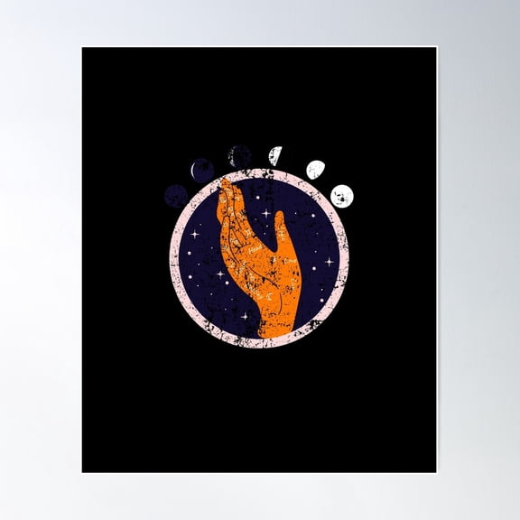 Palm Reading Zodiac Distressed Horoscope Star Sign Gift Poster Wall Art Modern Wall Decor For Living Room Bedroom Art