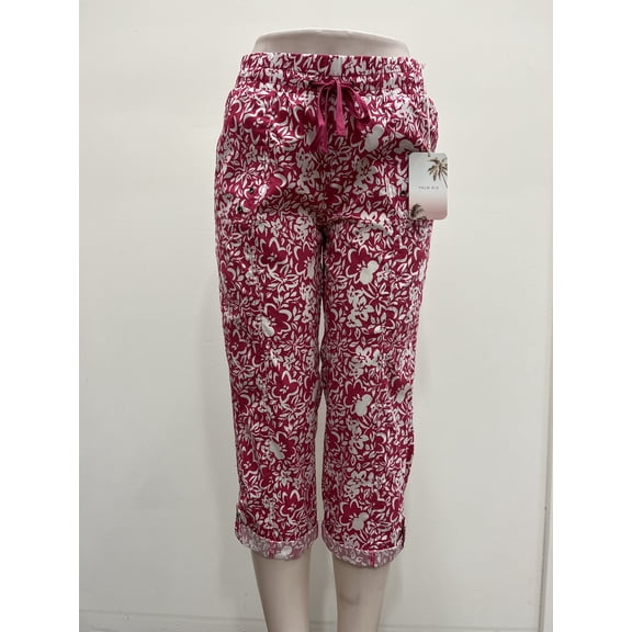 Palm Rio printed cotton pull on capri