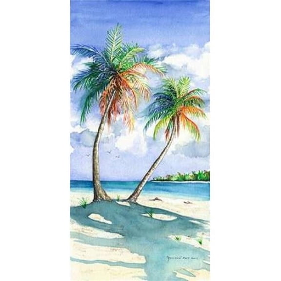 Palm Shadows Poster Print by Christine Reichow - 10 x 20 - Small