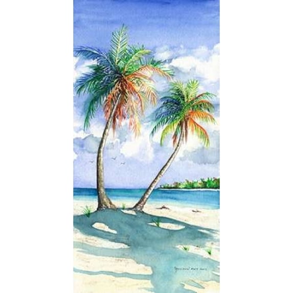 Palm Shadows Poster Print by Christine Reichow