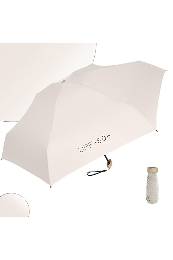 Palm-Size 5-Fold Umbrella - 15cm Compact, 8-Rib Blackout Multiple Color Options