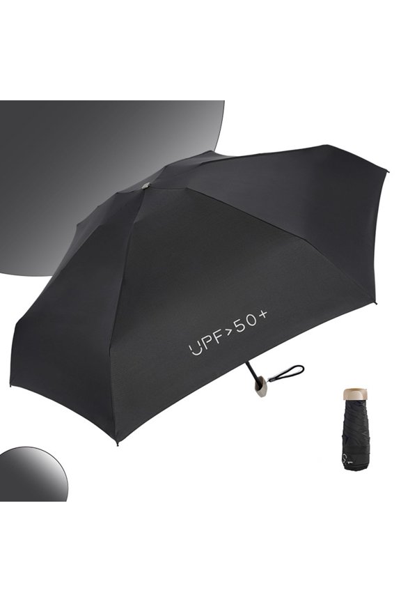 Palm-Size 5-Fold Umbrella - 15cm Compact, 8-Rib Blackout Multiple Color Options