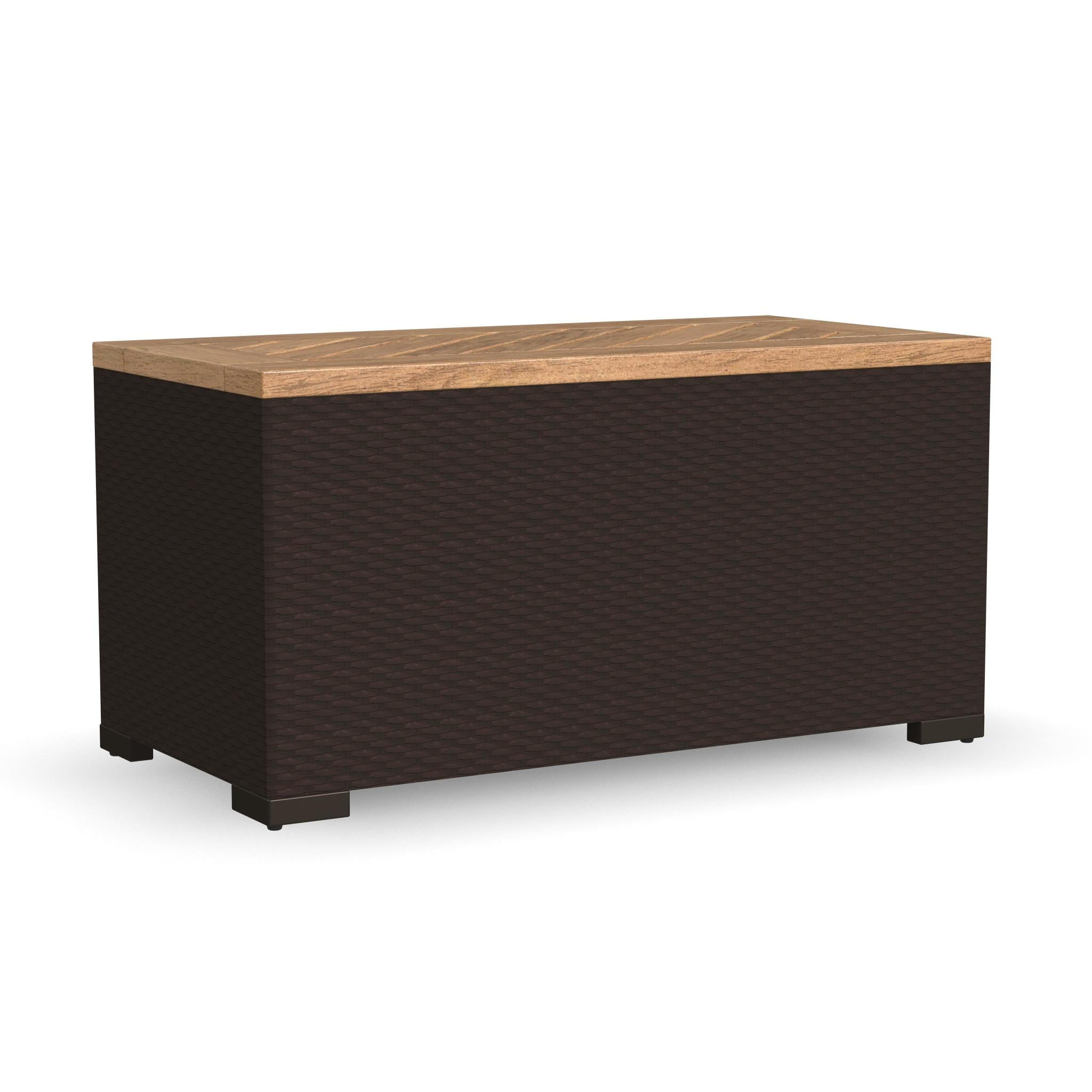 Palm Springs Brown Outdoor Storage Table