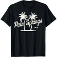 thumbnail image 1 of Palm Springs C.alifornia Vintage 70s Palm Trees Graphic T-Shirt, 1 of 3