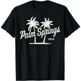 thumbnail image 1 of Palm Springs C.alifornia Vintage 70s Palm Trees Graphic T-Shirt, 1 of 3