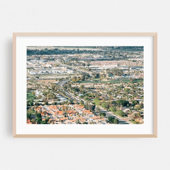 Palm Springs California Desert Palm Tree Cityscape Poster Unframed Paper Print