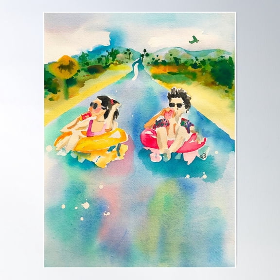 Palm Springs Dream Poster Wall Art, Modern Wall Decor For Living Room Bedroom, 8x12 UNFRAMED