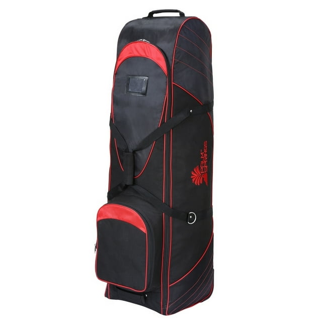 Palm Springs Golf Bag Tour Travel Cover V2 With Wheels Black/Red