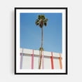 thumbnail image 1 of Palm Springs - Palm Springs California Photography Palm Tree Minimalist Pastel Architecture Summer Tropical Mid-Century Modern Black Framed Wall Art Print 18 x 24 inches, 1 of 3