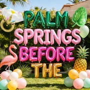 Palm Springs Tropical Bachelorette Party Balloon Decorations - Bridal Squad & Girls Getaway Party Supplies