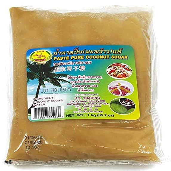 Palm Sugar Large Size 2 2 Pounds Made with Coconut Syrup Easy to Use Paste