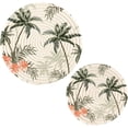thumbnail image 1 of Palm Tree 2 Pack Pot Holders Trivets, Heat Resistant Hot Pads for Kitchen Table Decoration Trivets for Hot Dishes/Pot/Bowl/Teapot/Hot Pot Holders, 7" + 9.45", 1 of 7